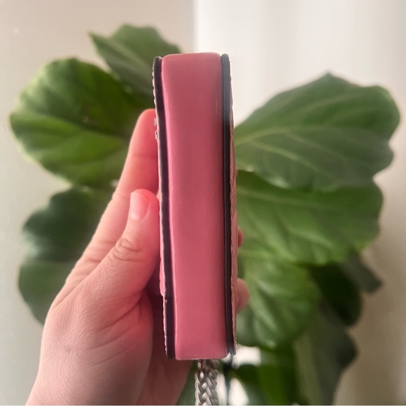 NWT Coach! Zip Card Case
In Signature Leather With Heart Charm 🌸 - Picture 3 of 6